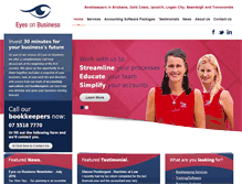 Tablet Screenshot of eyesonbusiness.com.au